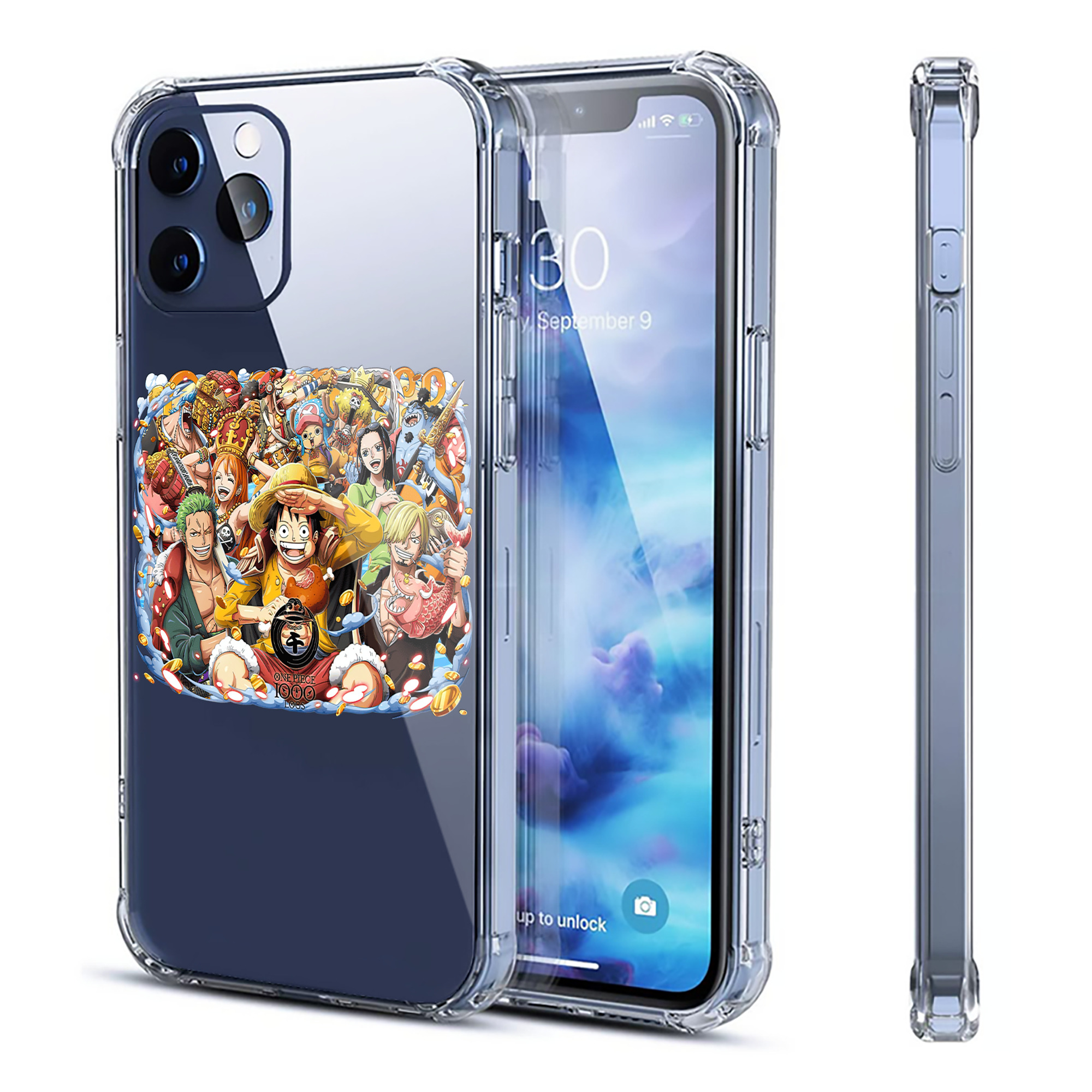 （画像用） ワンピース モンキー・D・ルフィ ONE PIECE Monkey D. Luffy 【iPhone 12シリーズ対応】透明スマホケース（クリアソフトケース）